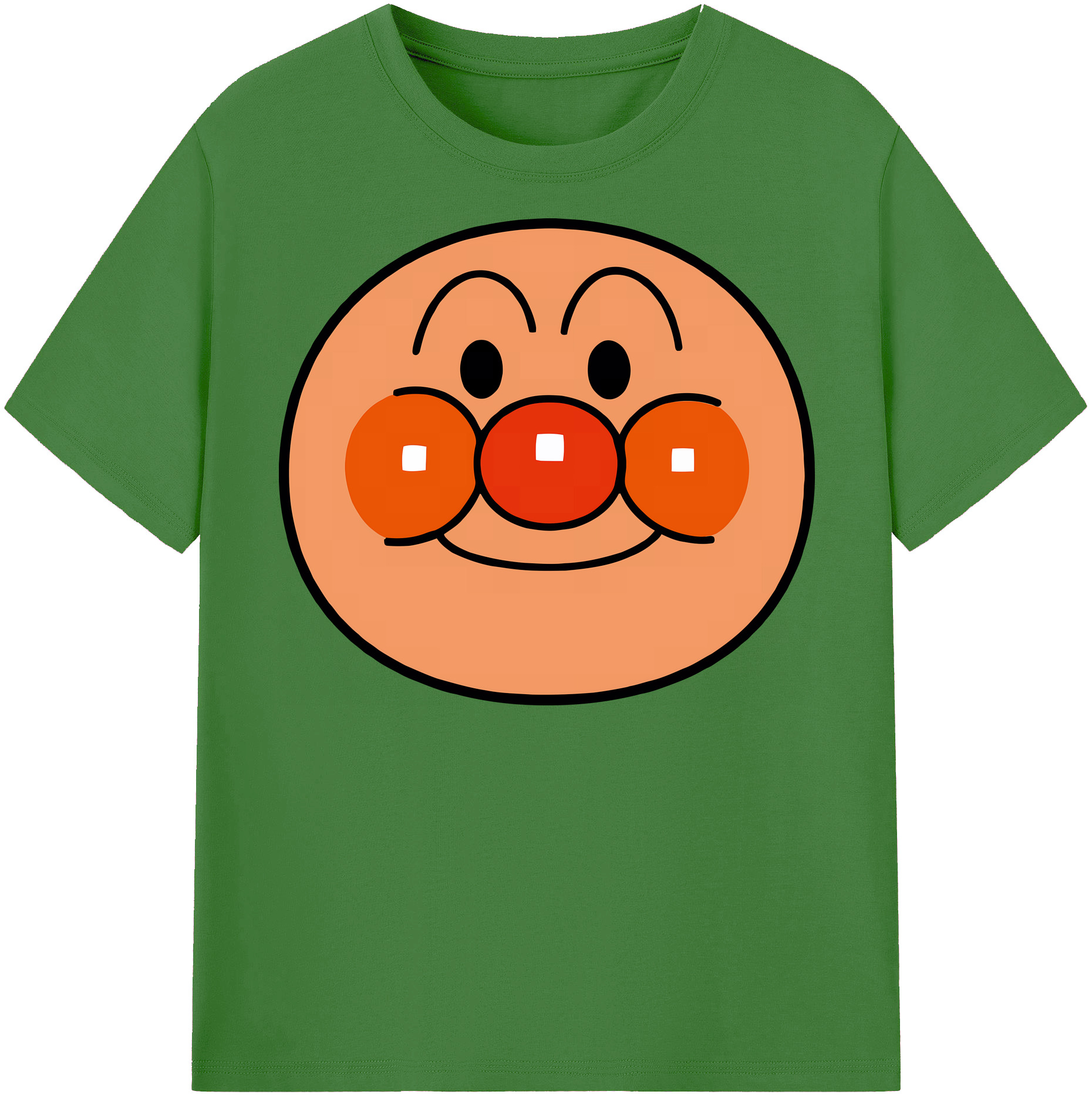 （画像用） アンパンマン Anpanman レディースカジュアルプリントTシャツ（綿100％）